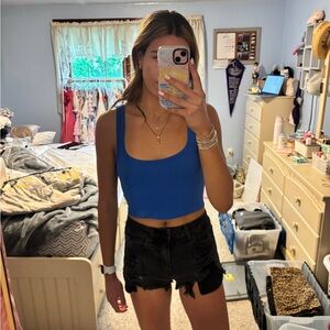 American Eagle Black Jean Shorties – Size 2